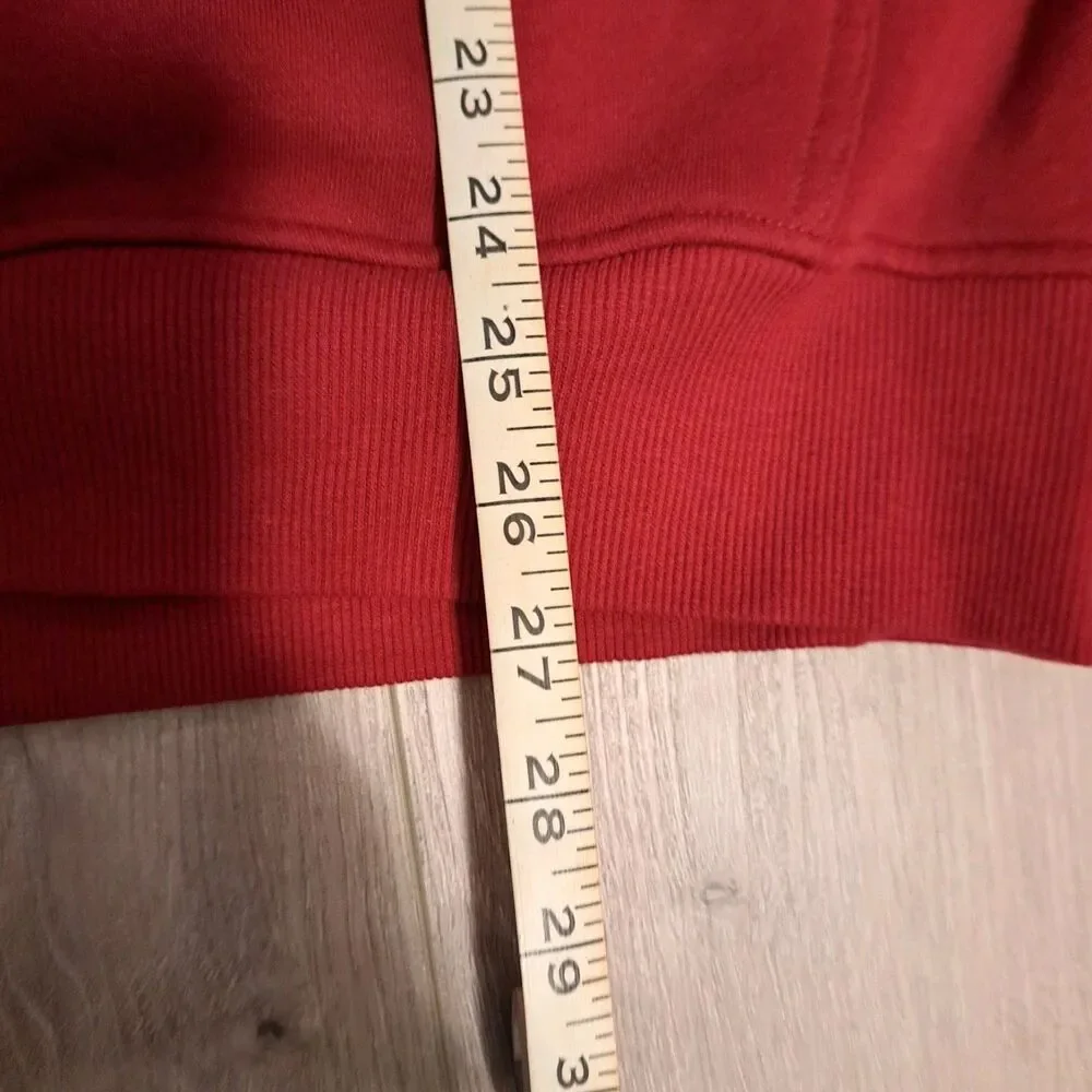 True Religion Men's Red Fleece Pullover Hoodie Size‎ Medium